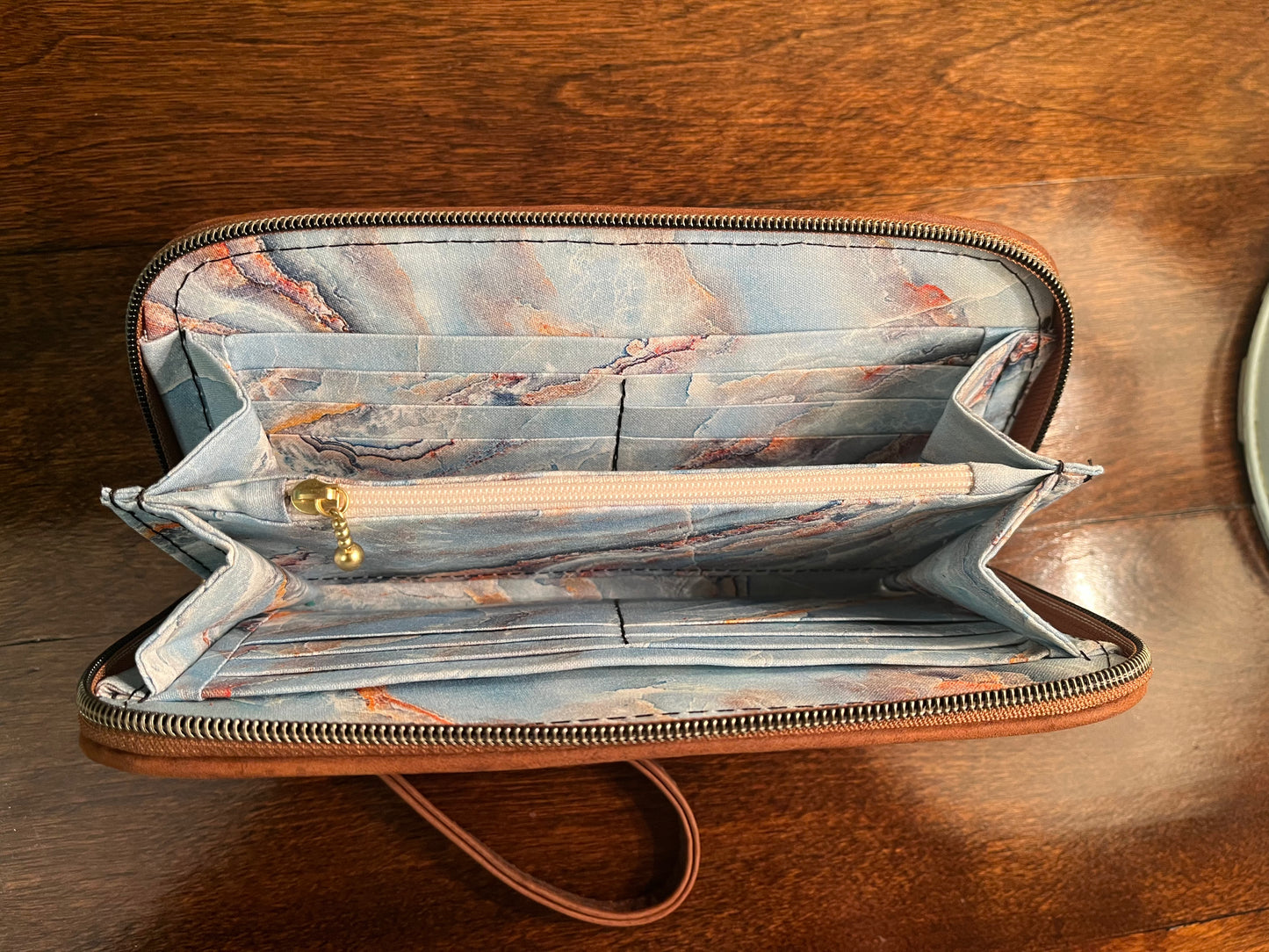 Leather and Wool Wallet