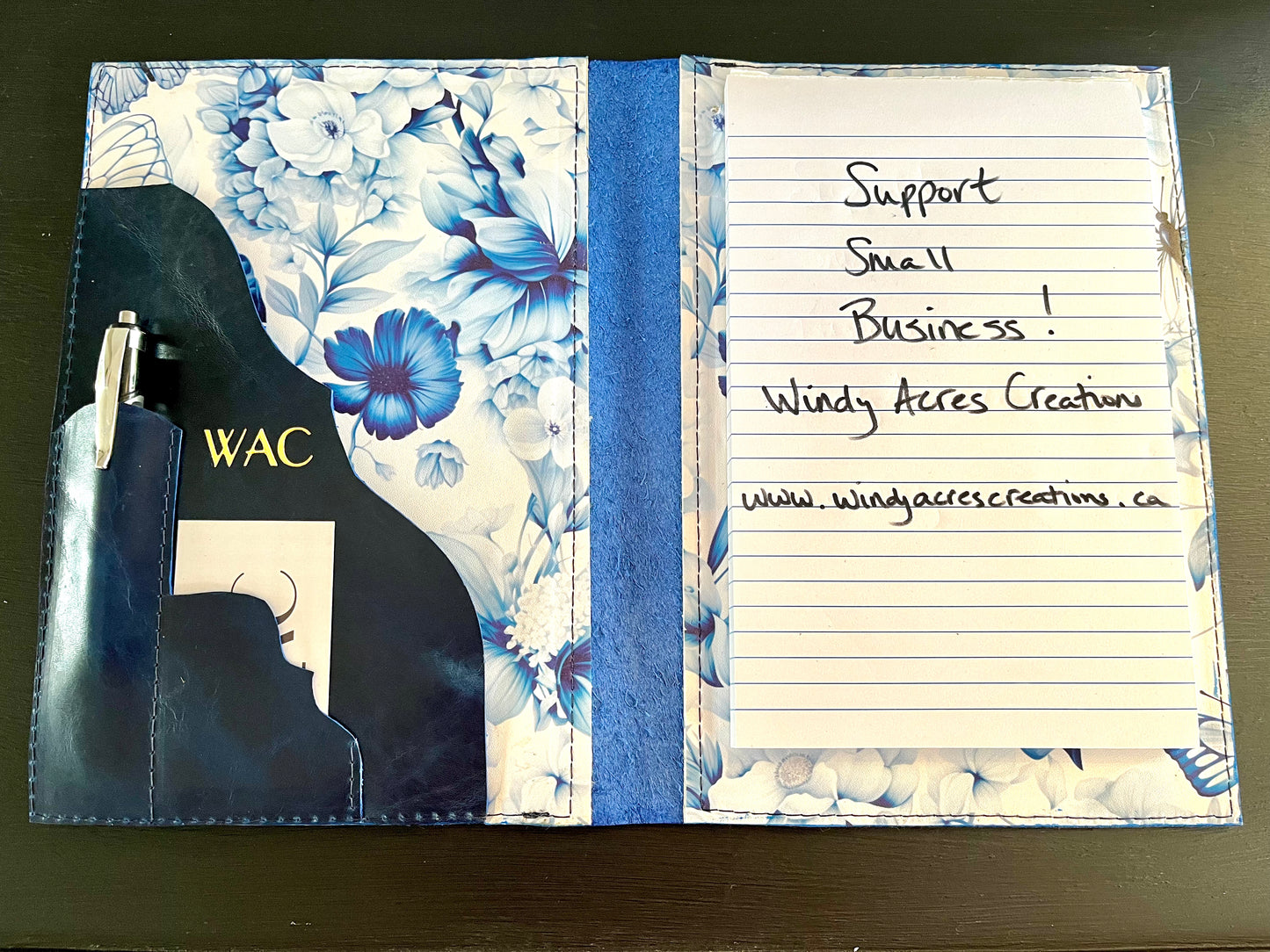 Toiletry Bag and Matching Notebook Set