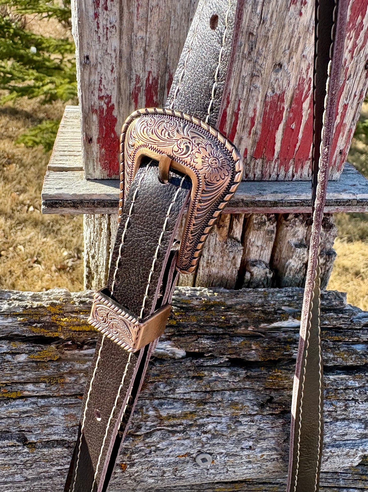 Mongolian Sheepskin Teal Embossed Leather Crossbody Purse
