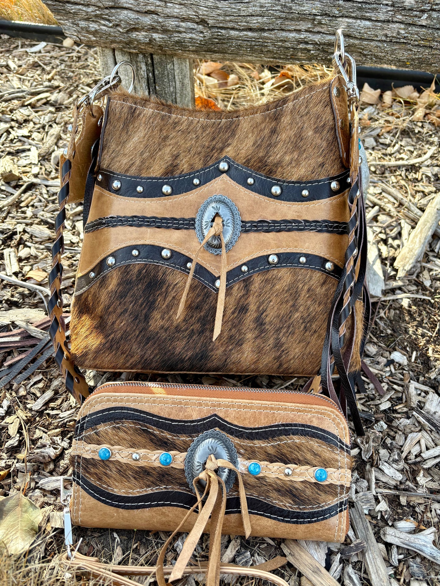 Western Hair on Hide Crossbody Bag