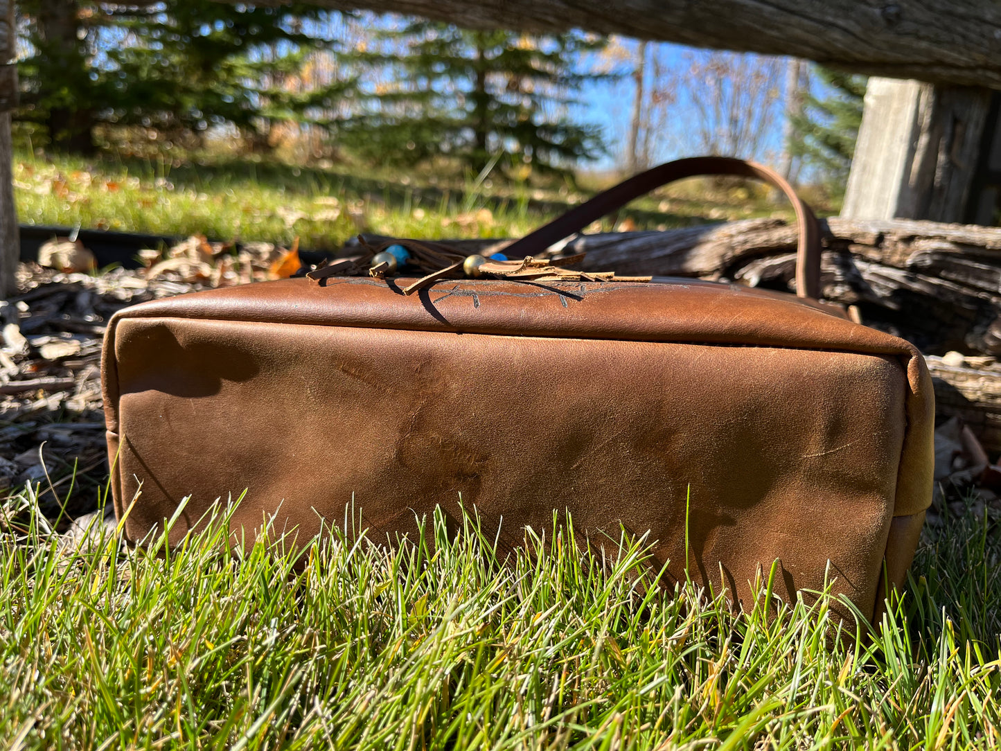 Laser Engraved Leather Purse