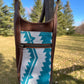 Leather and Wool Water Bottle Crossbody Bag