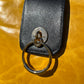 Mustard and Navy Blue Leather Purse