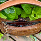 Croc Embossed and Cognac Leather Purse