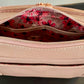 Pink Leather Crossbody Purse