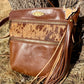 Chestnut Brown And Hair on Hide Crossbody Purse