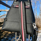 Splatter Ink and Black Leather Convertible Sling/Backpack