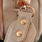 Pink Leather Crossbody Purse