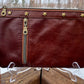 Chestnut Leather Wristlet