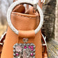 Western Cognac Leather Tote
