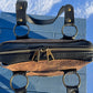 Embossed and Distressed Brown Leather Purse Set