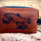 Laser Engraved Leather Dopp Kit