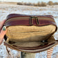 Brown Leather and Hair on Hide Crossbody Bag
