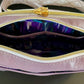 Lavender Leather Crossbody Purse