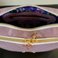 Lavender Leather Crossbody Purse