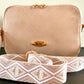 Pink Leather Crossbody Purse