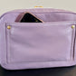 Lavender Leather Crossbody Purse