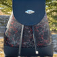 Splatter Ink and Black Leather Convertible Sling/Backpack