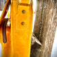 Yellow Leather with Floral Leather Flap Purse