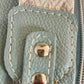 Baby Blue Leather Crossbody Purse