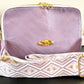 Lavender Leather Crossbody Purse