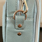 Baby Blue Leather Crossbody Purse
