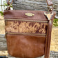 Chestnut Brown And Hair on Hide Crossbody Purse