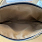 Pendleton Wool and Black Leather Wristlet