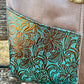 Floral Teal Horse Leather Crossbody