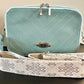 Baby Blue Leather Crossbody Purse