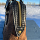 Embossed and Distressed Brown Leather Purse Set