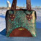 Metallic Floral Large and Small Purse