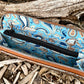 Crocodile Embossed Leather Purse and Matching Wallet