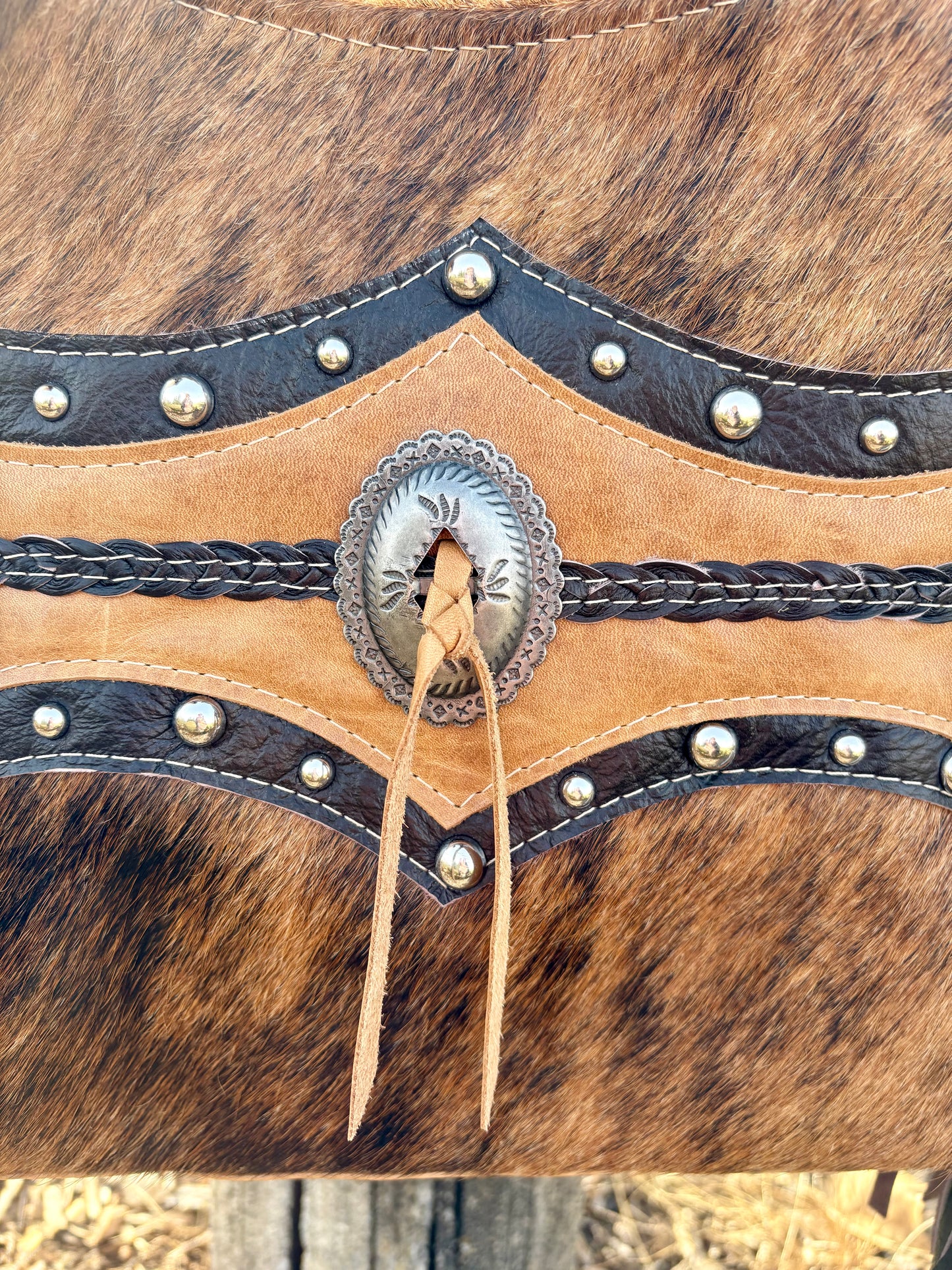 Western Hair on Hide Crossbody Bag