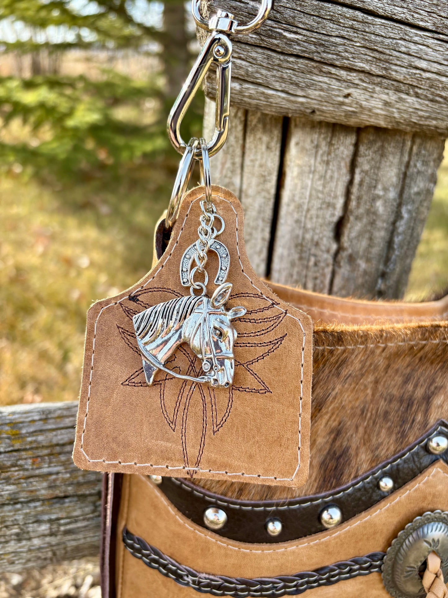 Western Hair on Hide Crossbody Bag