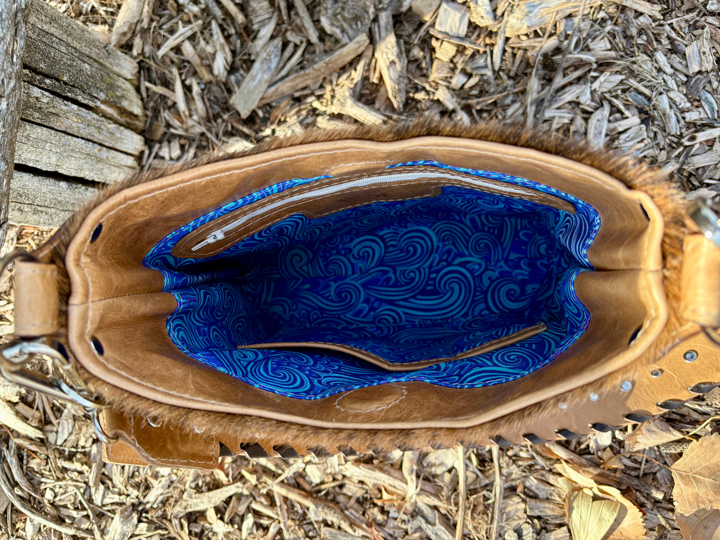 Western Hair on Hide Crossbody Bag