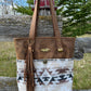 Leather and Wool Tote