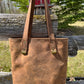 Leather and Wool Tote