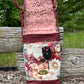 Floral Leather Crossbody Purse