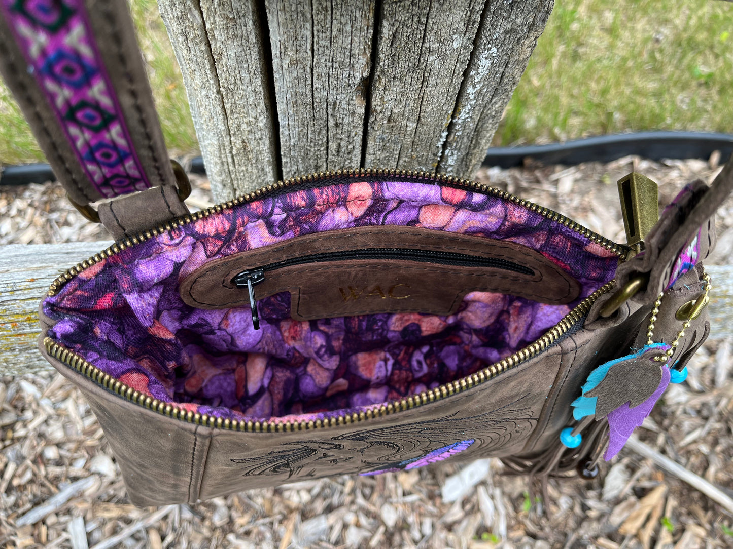 Horse Embroidered Crossbody Purse