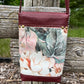 Floral Leather Crossbody Purse