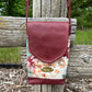 Floral Leather Crossbody Purse