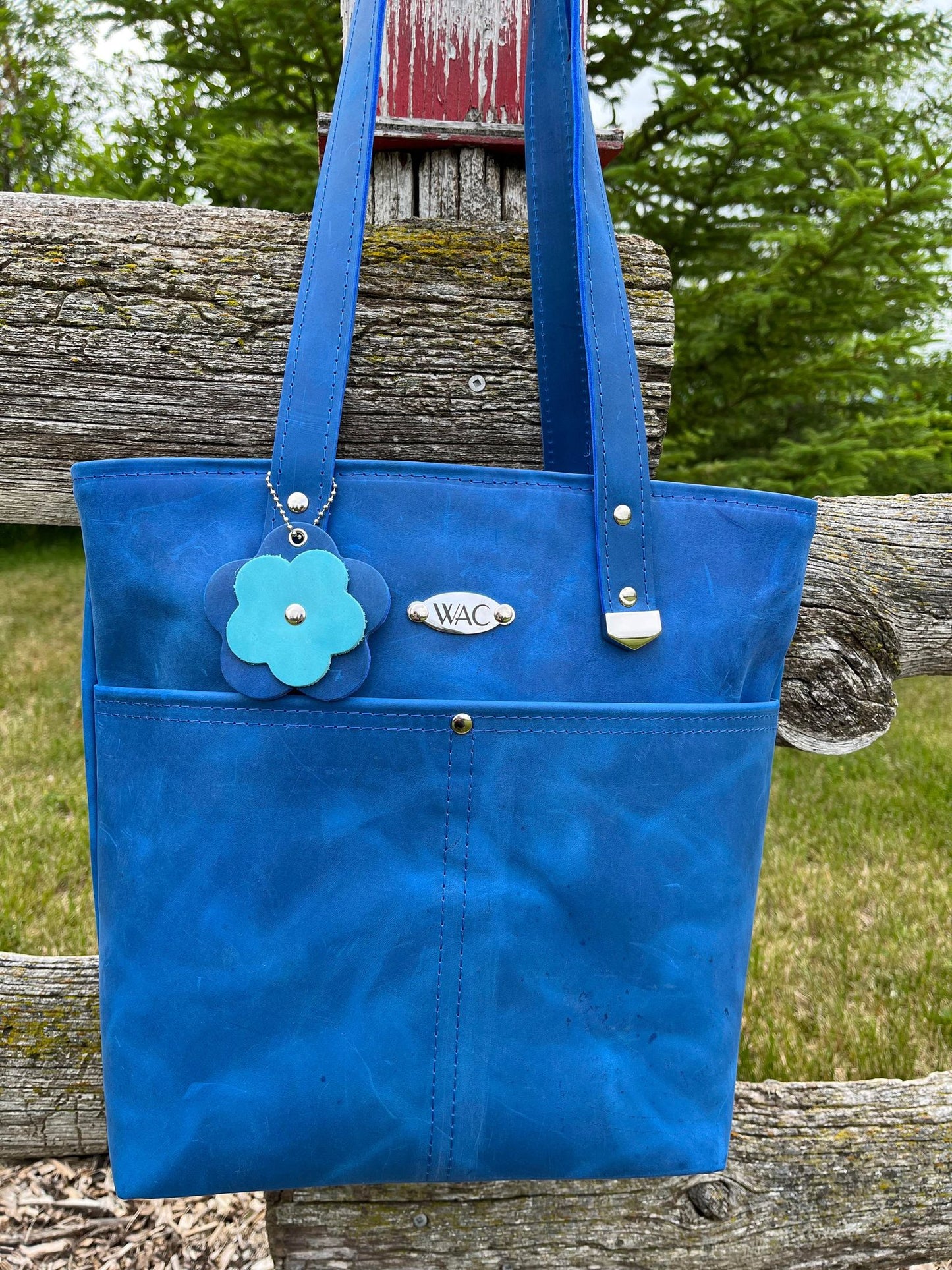 Custom Leather Tote