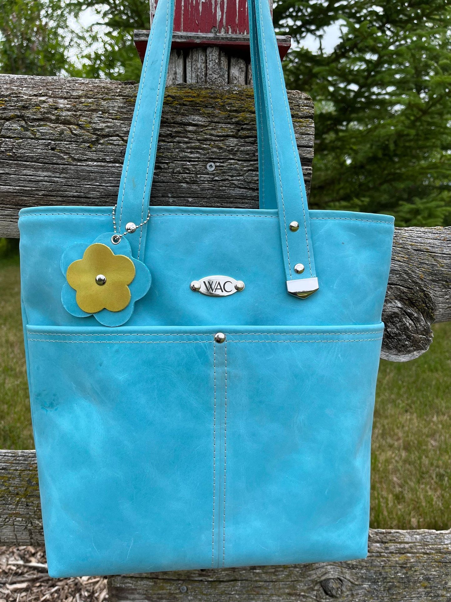 Custom Leather Tote