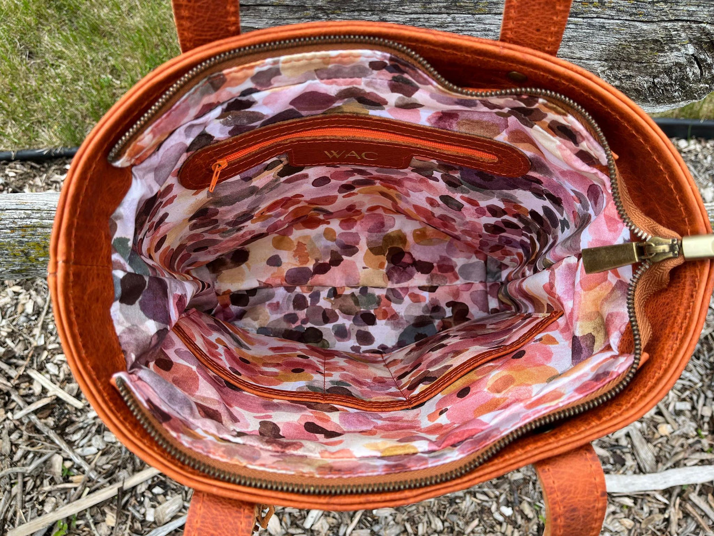 Custom Leather Tote