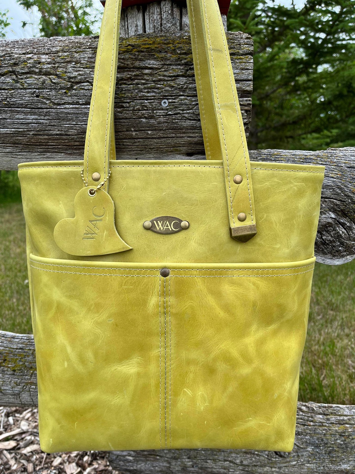 Custom Leather Tote