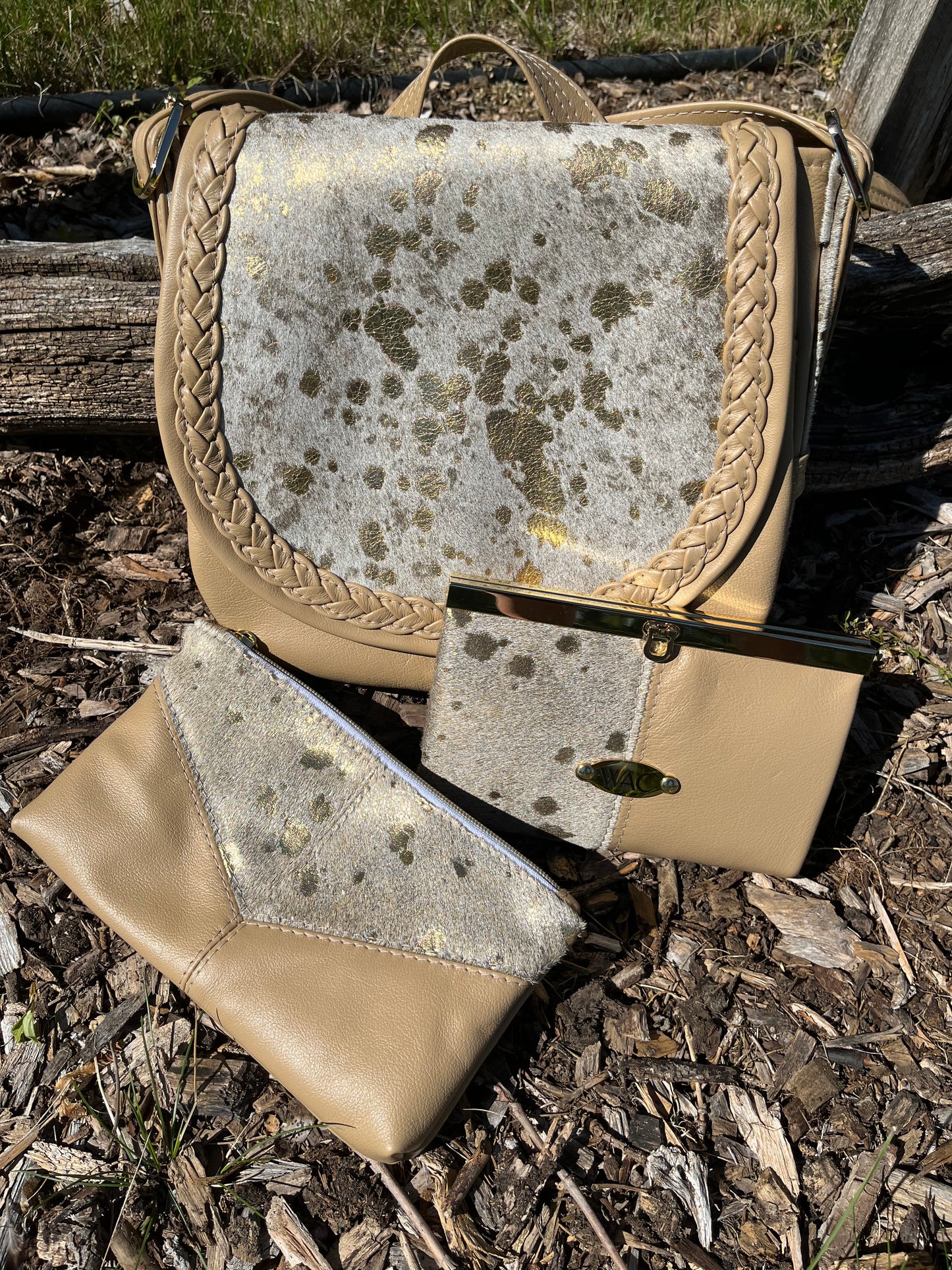 Three Piece Purse, Wallet, And Pouch Set