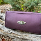 Metallic Purple Leather Wallet