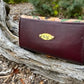 Floral Leather with Burgundy Leather Wallet