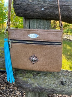 Small Brown Leather Crossbody Bag